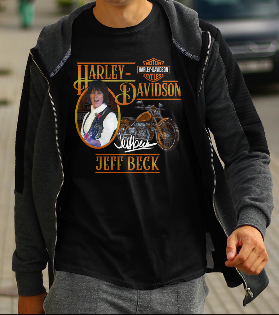 Harley Davidson Jeff Beck Motorcycles Signature T-Shirt