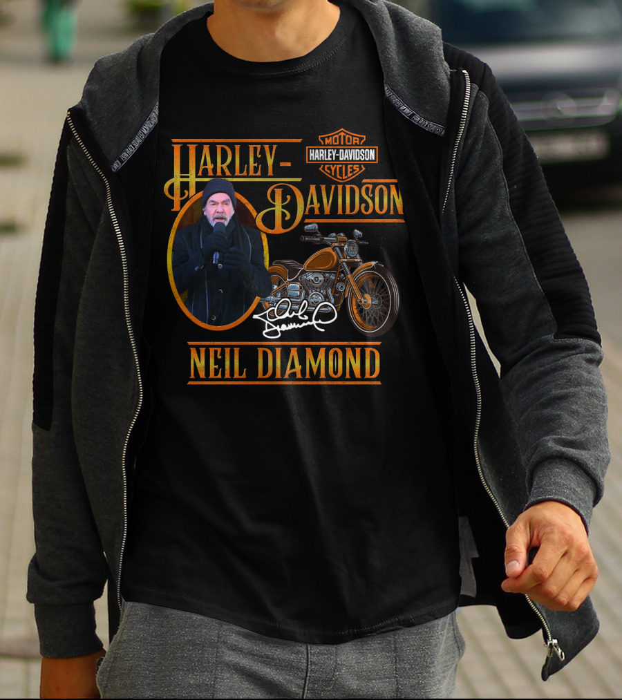 Harley Davidson Neil Diamond Motorcycles T-Shirt