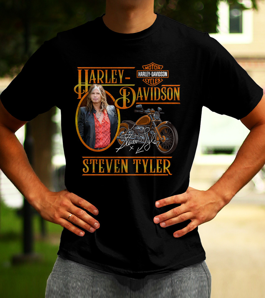 Harley Davidson Motor Cycles Steven Tyler T-Shirt