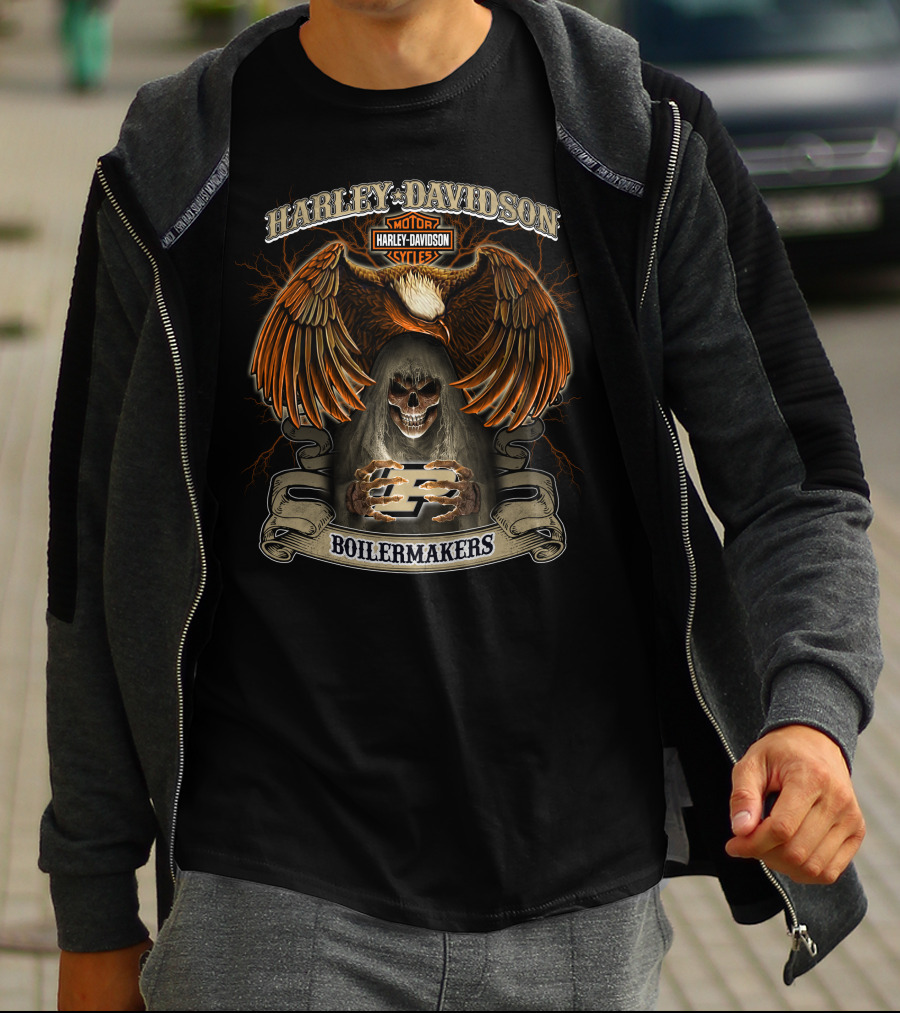 Harley Davidson Motor Cycles Boilermakers Purdue Boilermakers Ncaa Hl T-Shirt
