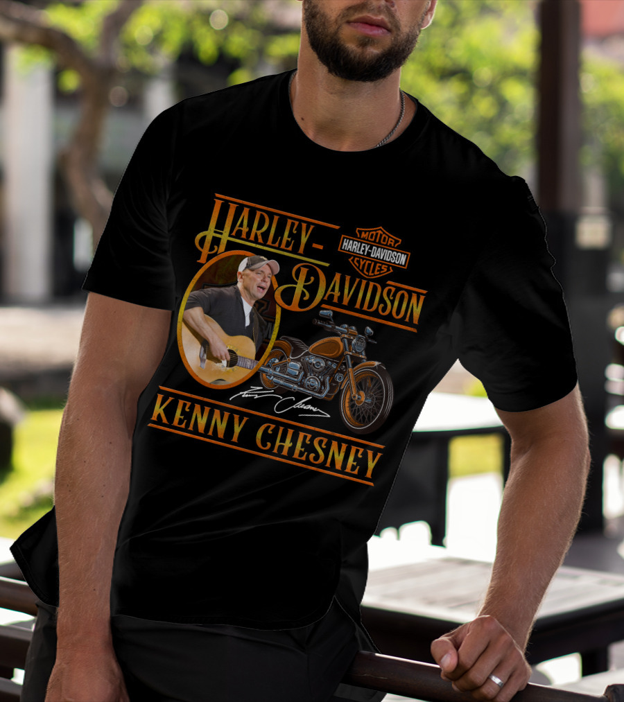 Kenny Chesney Harley Davidson Motor Cycles T-Shirt