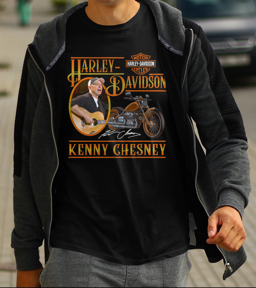 Kenny Chesney Harley Davidson Motor Cycles T-Shirt