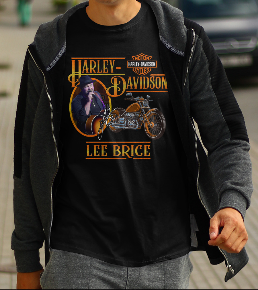 Harley Davidson Lee Brice Motorcycles Signature T-Shirt