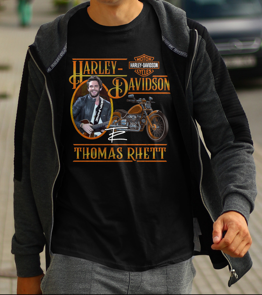Thomas Rhett Harley Davidson Motor Cycles T-Shirt