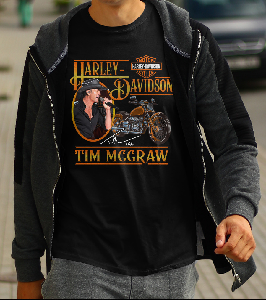 Harley Davidson Tim Mcgraw Motor Cycles T-Shirt