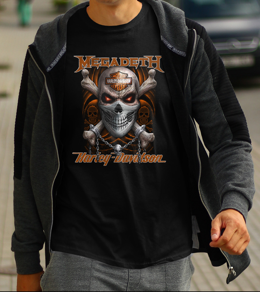 Megadeth Harley Davidson Motor Cycles T-Shirt