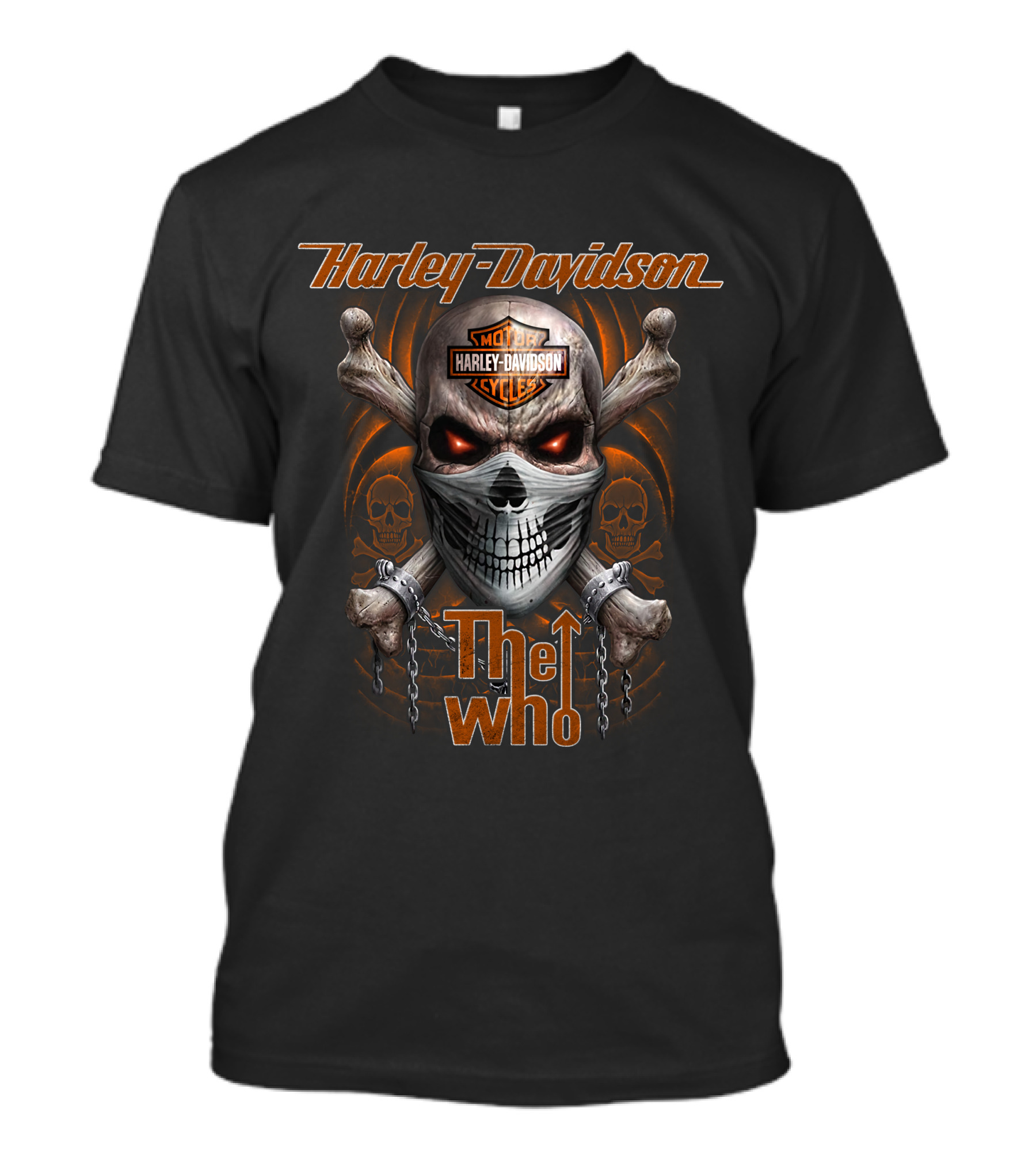 Harley Davidson Skull Crossbones The Who Motorcycles T-Shirt