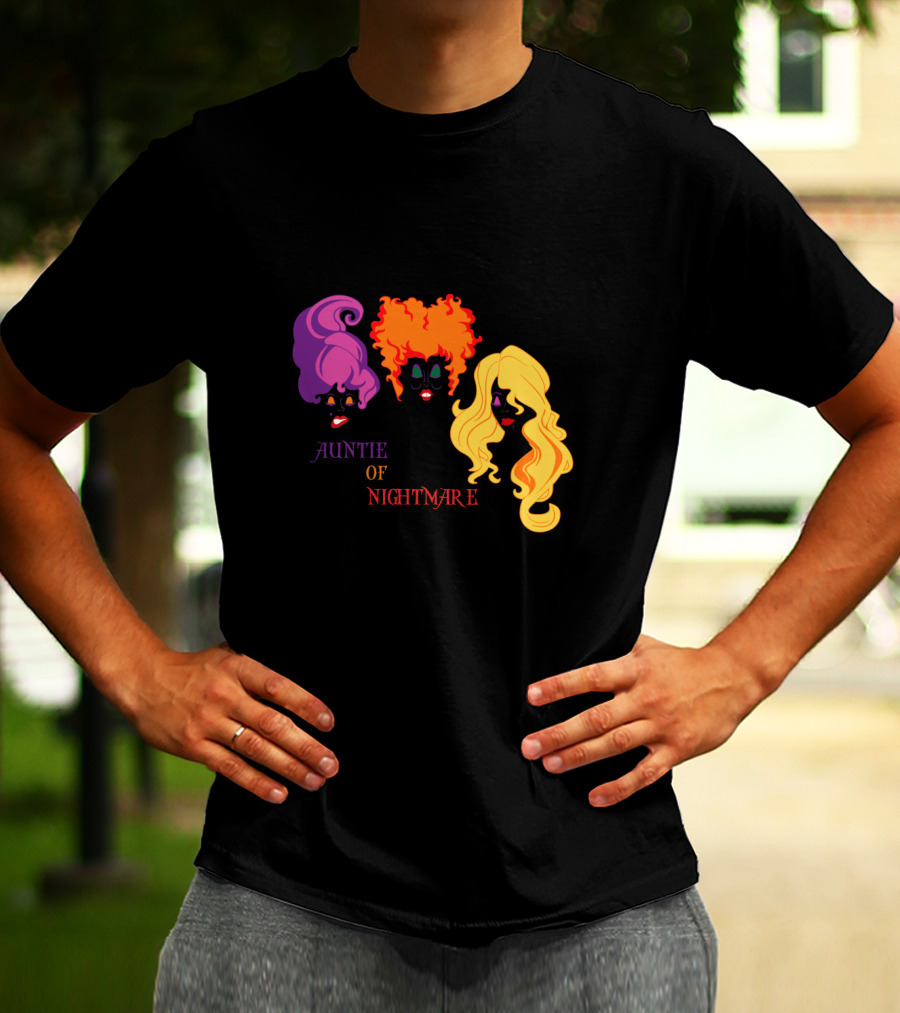 Auntie Of Nightmare Hocus Pocus Witches T-Shirt