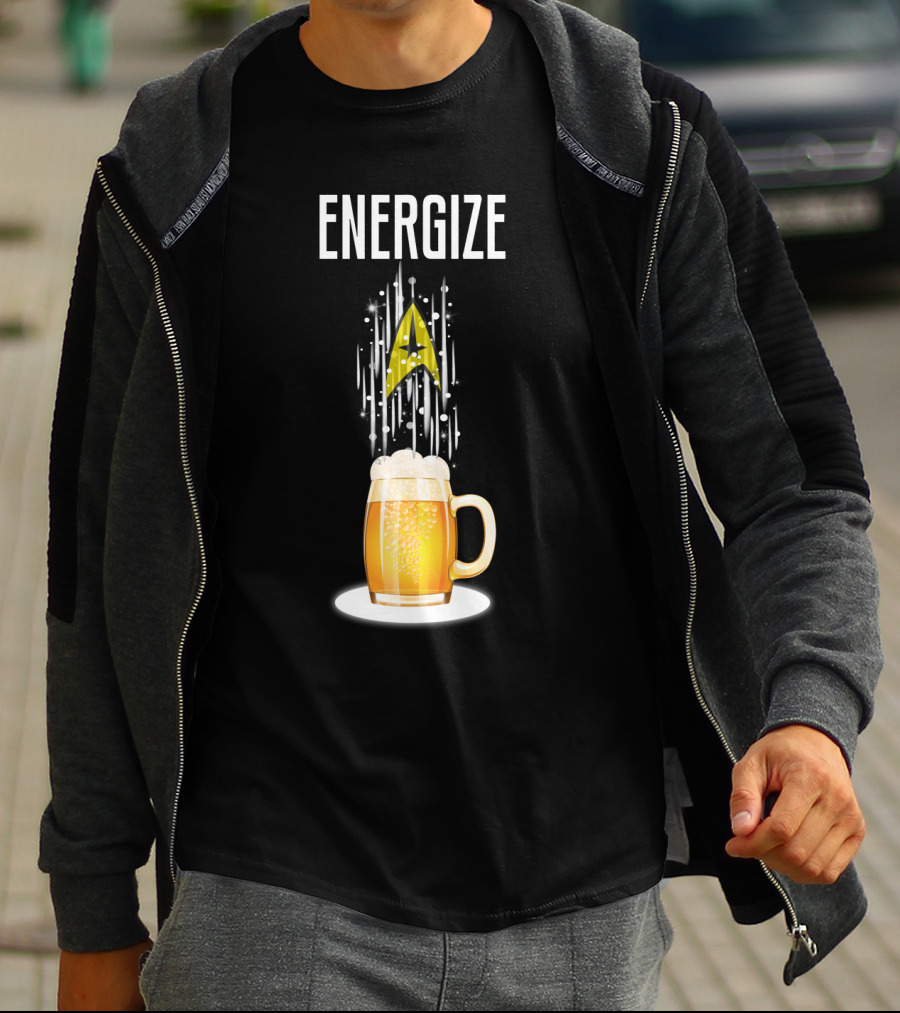 Energize Beer StarTR Badge T-Shirt