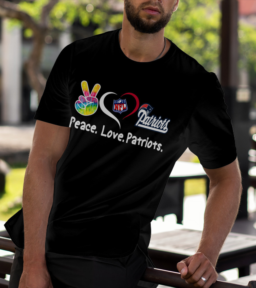 Peace Love NFL Patriots T-Shirt