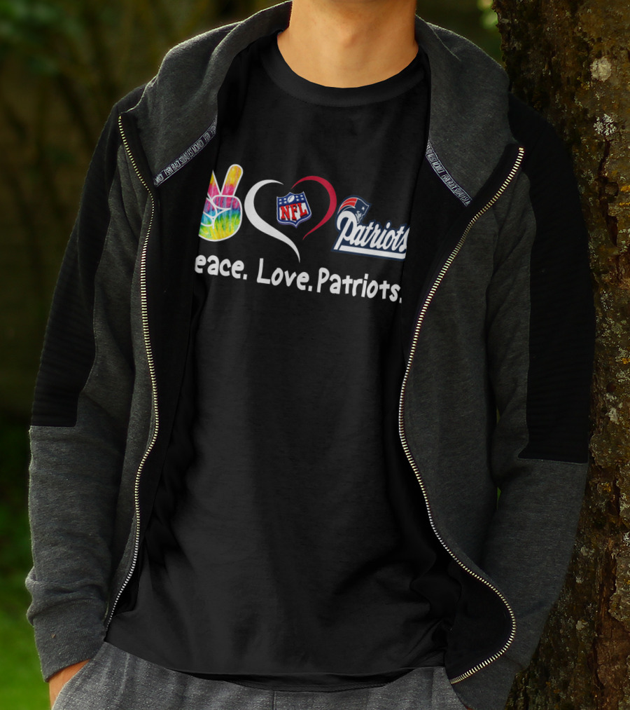 Peace Love NFL Patriots T-Shirt