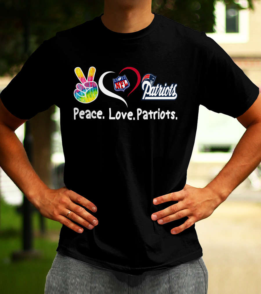 Peace Love NFL Patriots T-Shirt