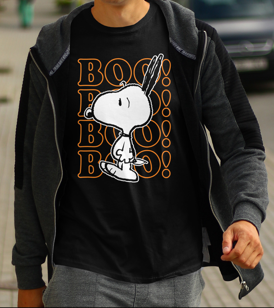 Boo Boo Boo Snoopy Halloween Scared T-Shirt