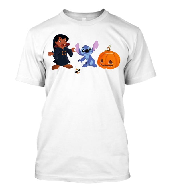 Halloween Stitch Lilo Vampire Costume Pumpkin T-Shirt
