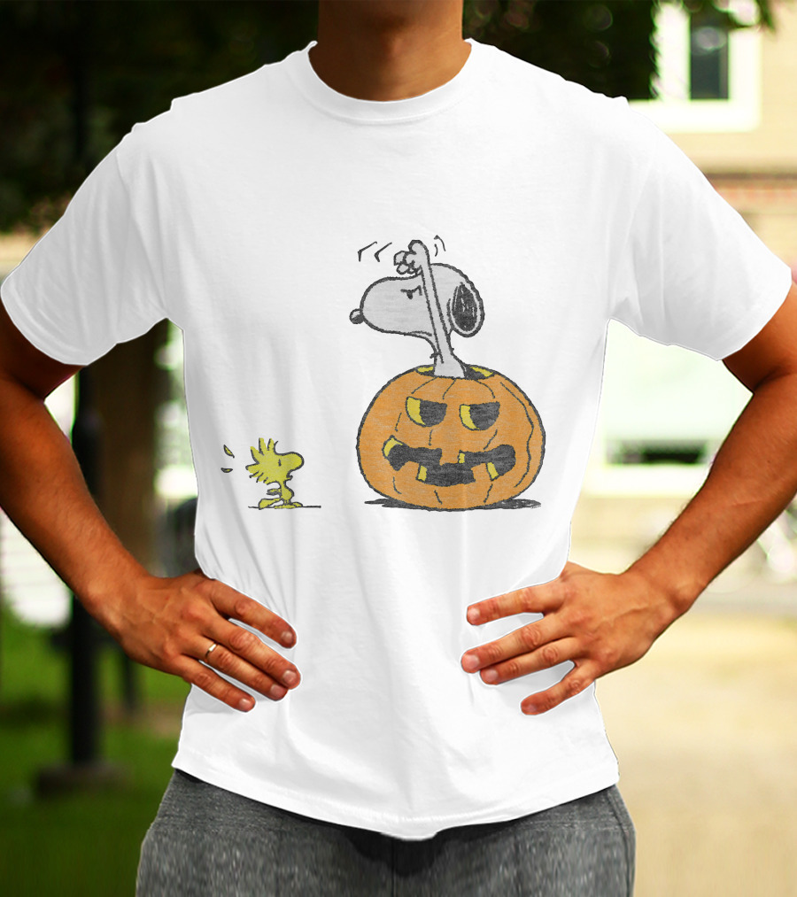 Halloween Snoopy Woodstock Pumpkin Peanuts T-Shirt