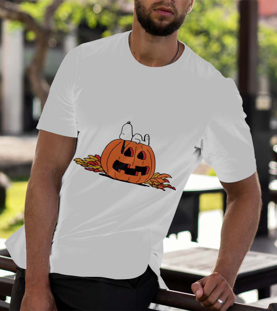 Snoopy Halloween Pumpkin Lantern T-Shirt