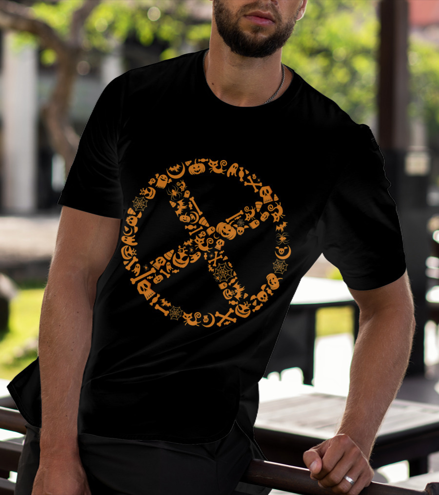 Marvel X Men Halloween Pumpkin Spiderweb Skull T-Shirt