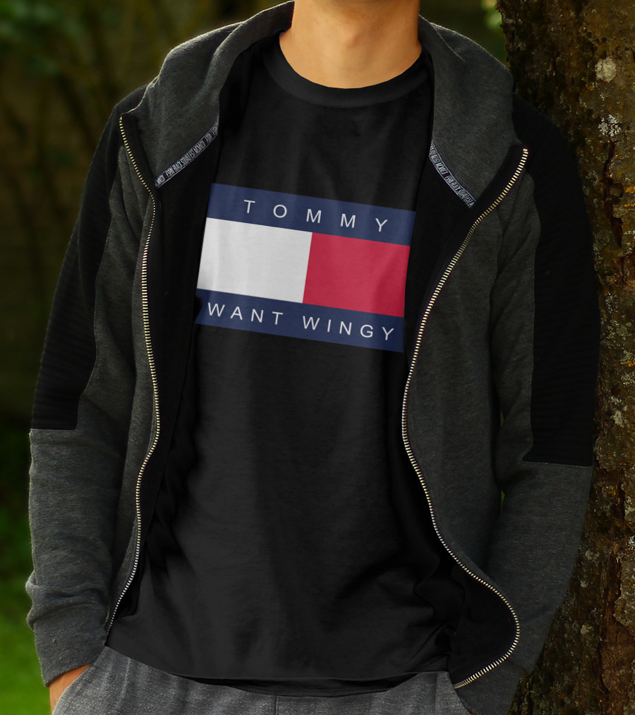 TOMMY WANT WINGY Red White Blue T-Shirt