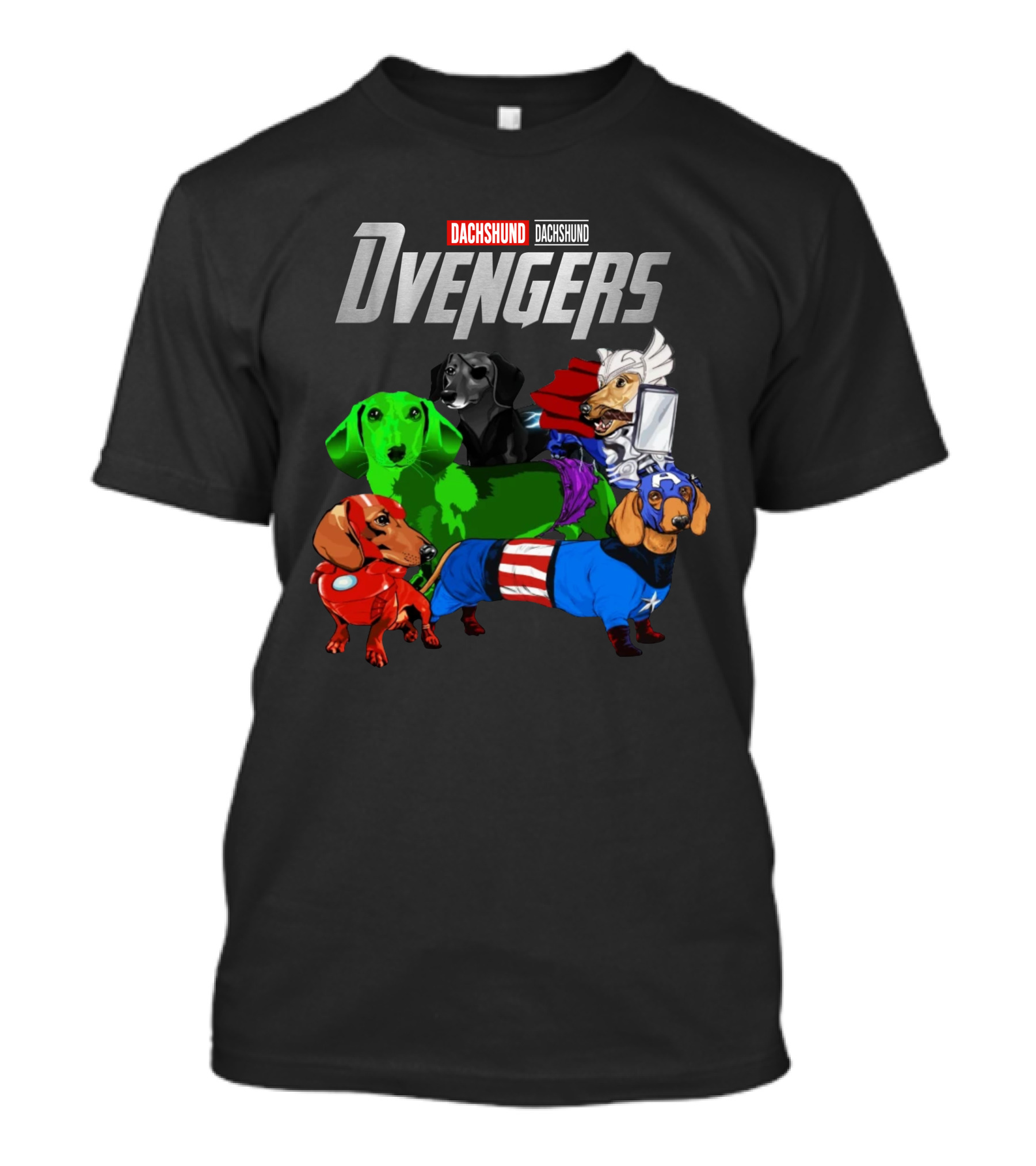 Dachshund Dachshund DVengers T-Shirt
