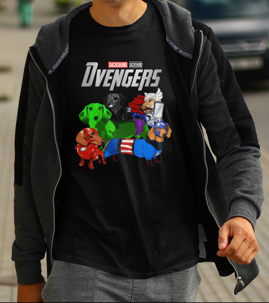 Dachshund Dachshund DVengers T-Shirt