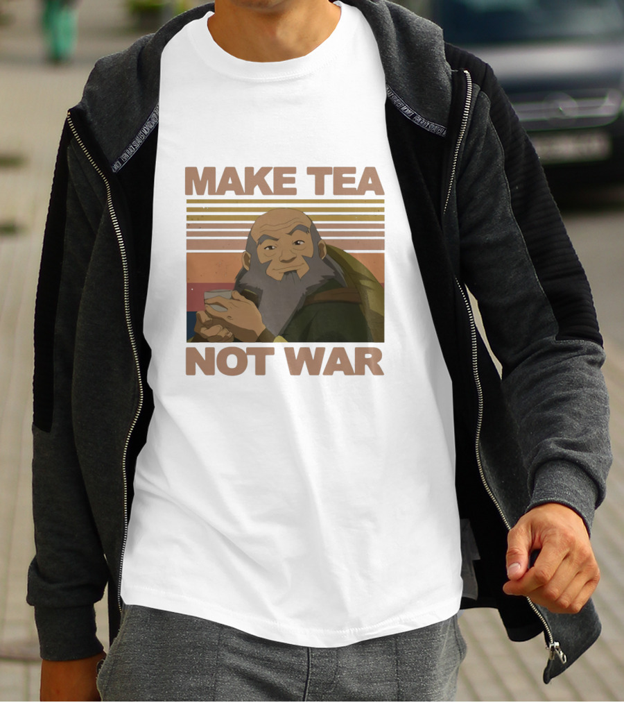 Uncle Iroh Make Tea Not War Retro T-Shirt