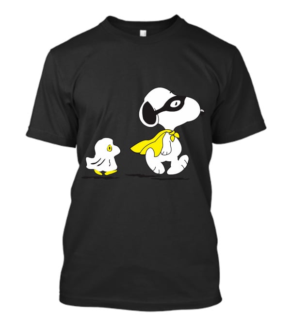 Snoopy Superhero With Woodstock Sidekick T-Shirt