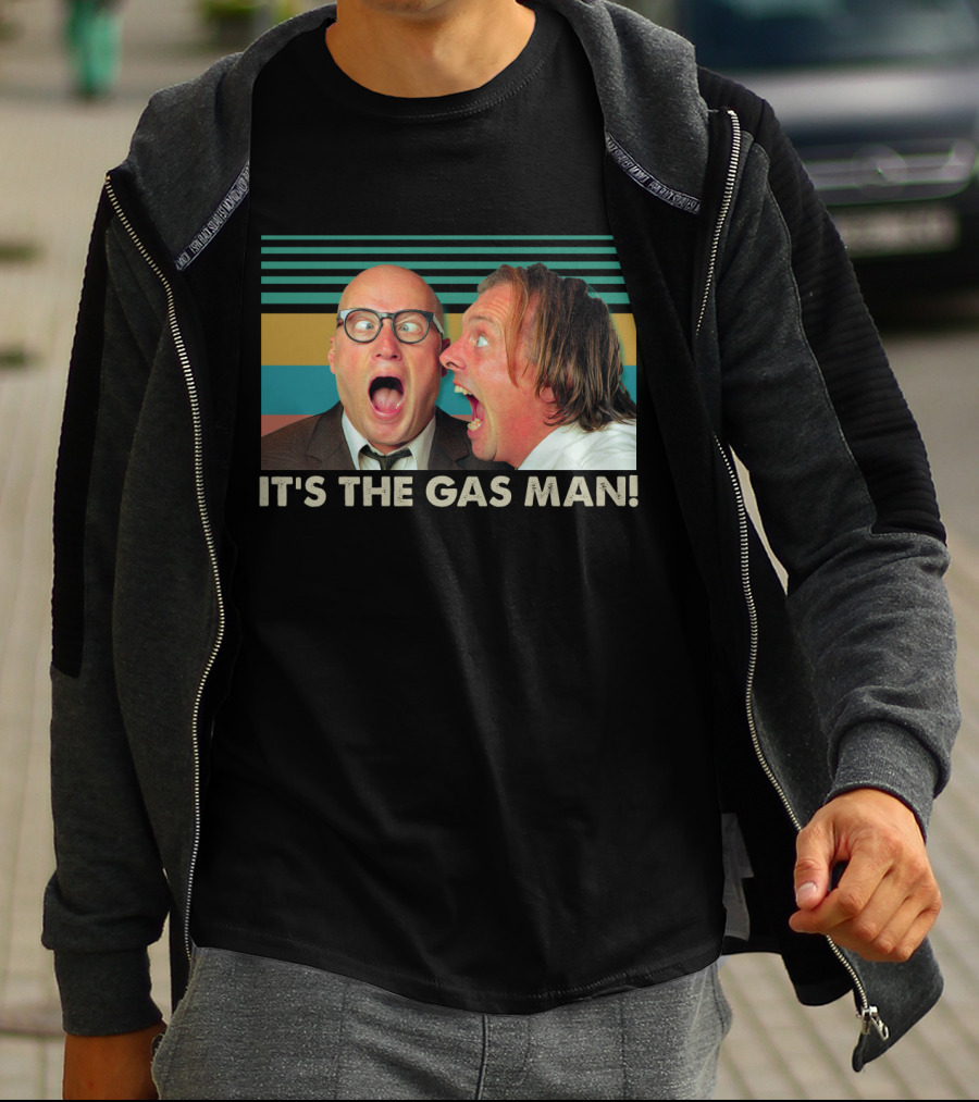 Bottom It's The Gas Man Eddie And Richie Face Off Stripes T-Shirt