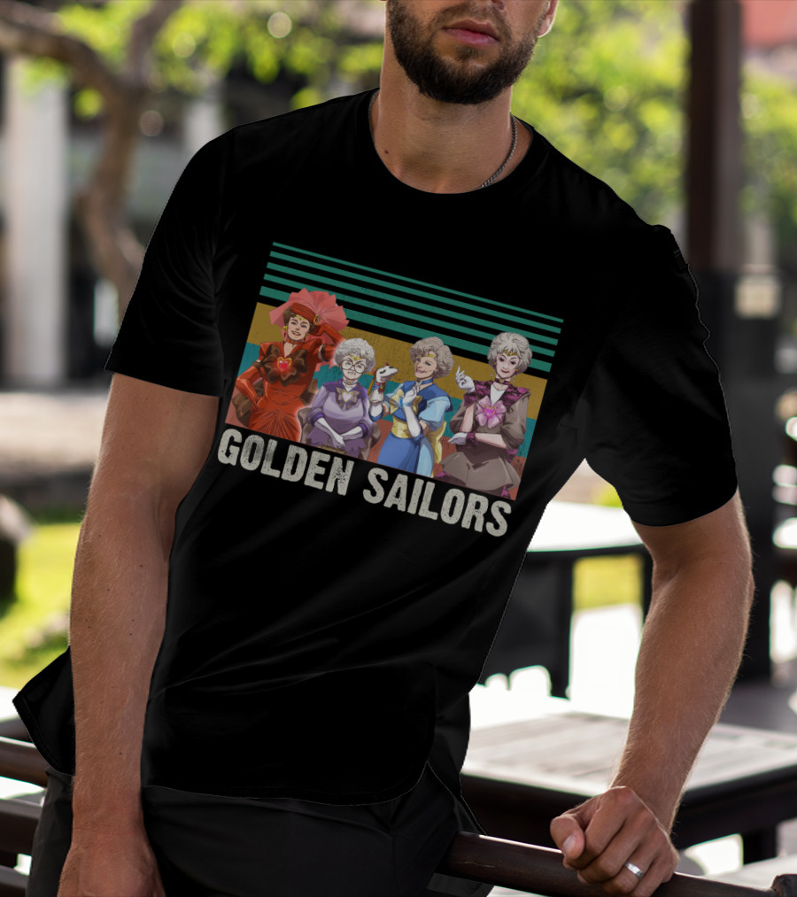 Golden Sailors Funny Girls Vintage Moon Sailors Parody Fans T-Shirt