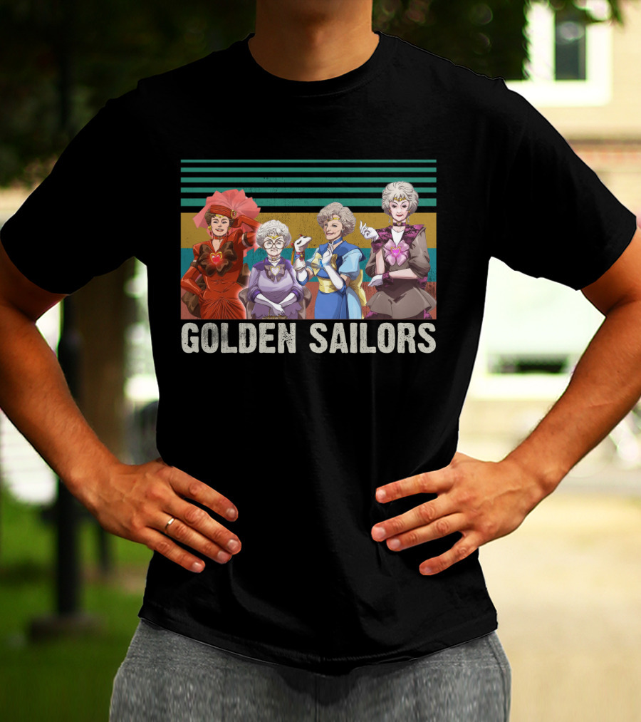 Golden Sailors Funny Girls Vintage Moon Sailors Parody Fans T-Shirt