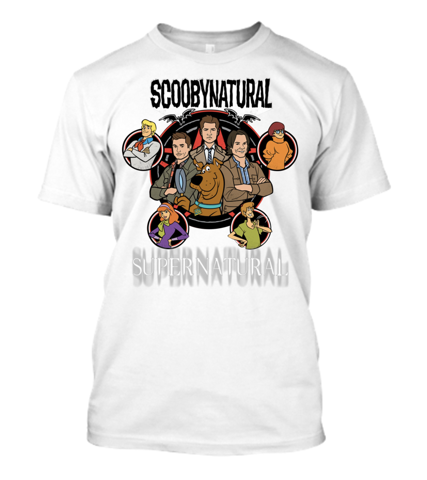 Scoobynatural Supernatural Parody Featuring Scooby Doo Cast And Characters T-Shirt