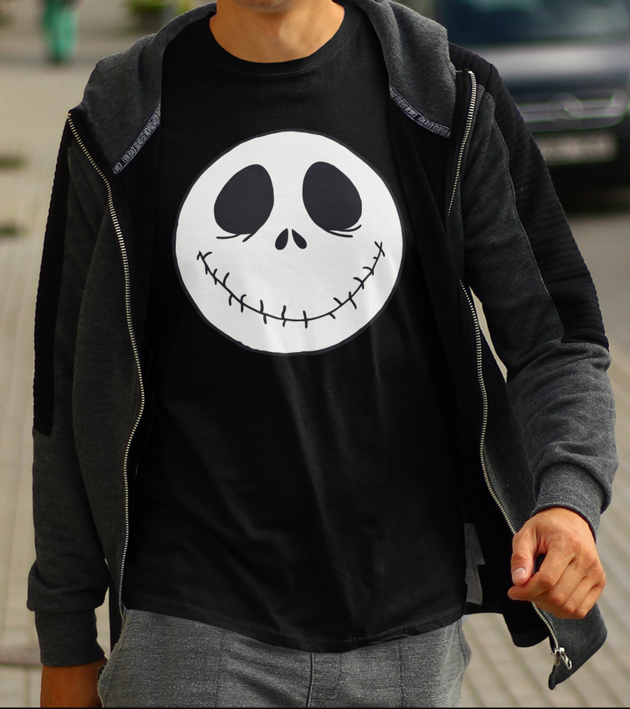 Jack Skellington Smiling Face Icon Nightmare Before Christmas T-Shirt