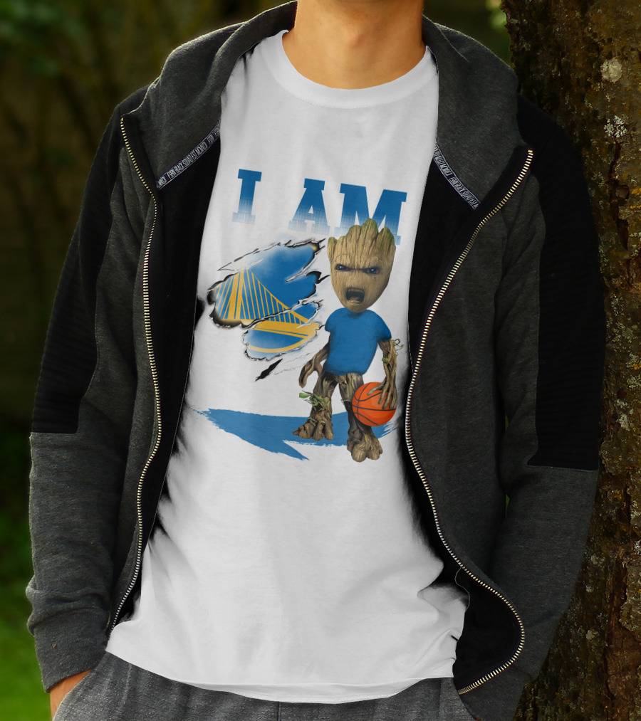 I Am Golden State Warriors Groot Basketball Character T-Shirt