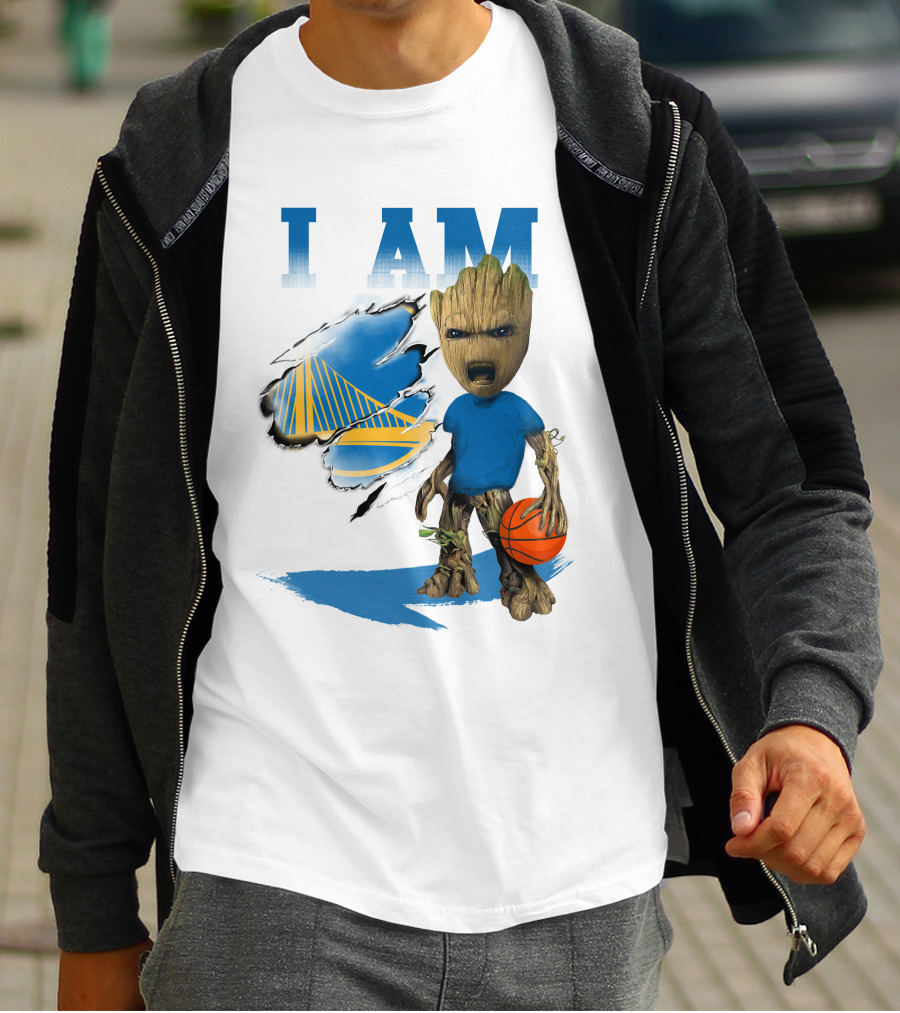 I Am Golden State Warriors Groot Basketball Character T-Shirt