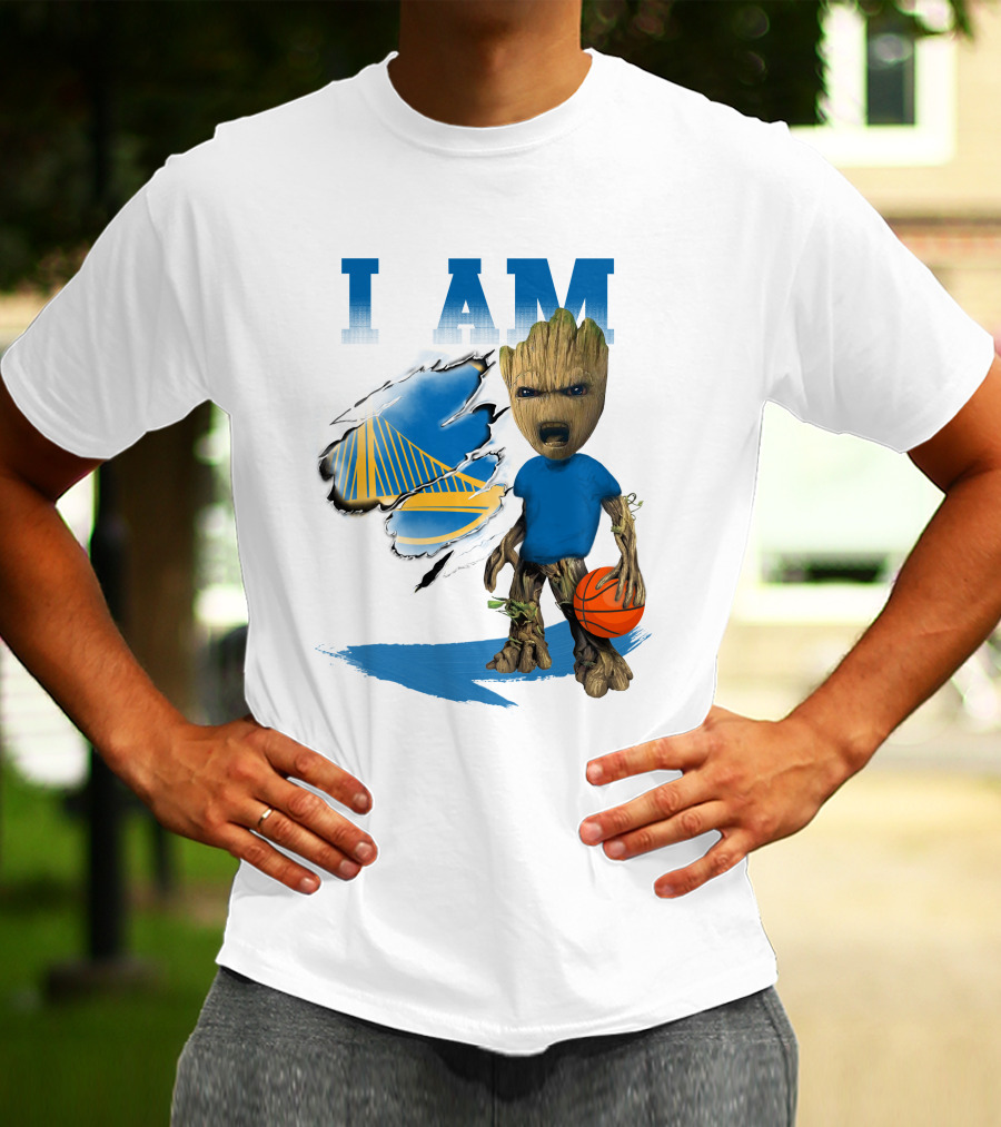 I Am Golden State Warriors Groot Basketball Character T-Shirt