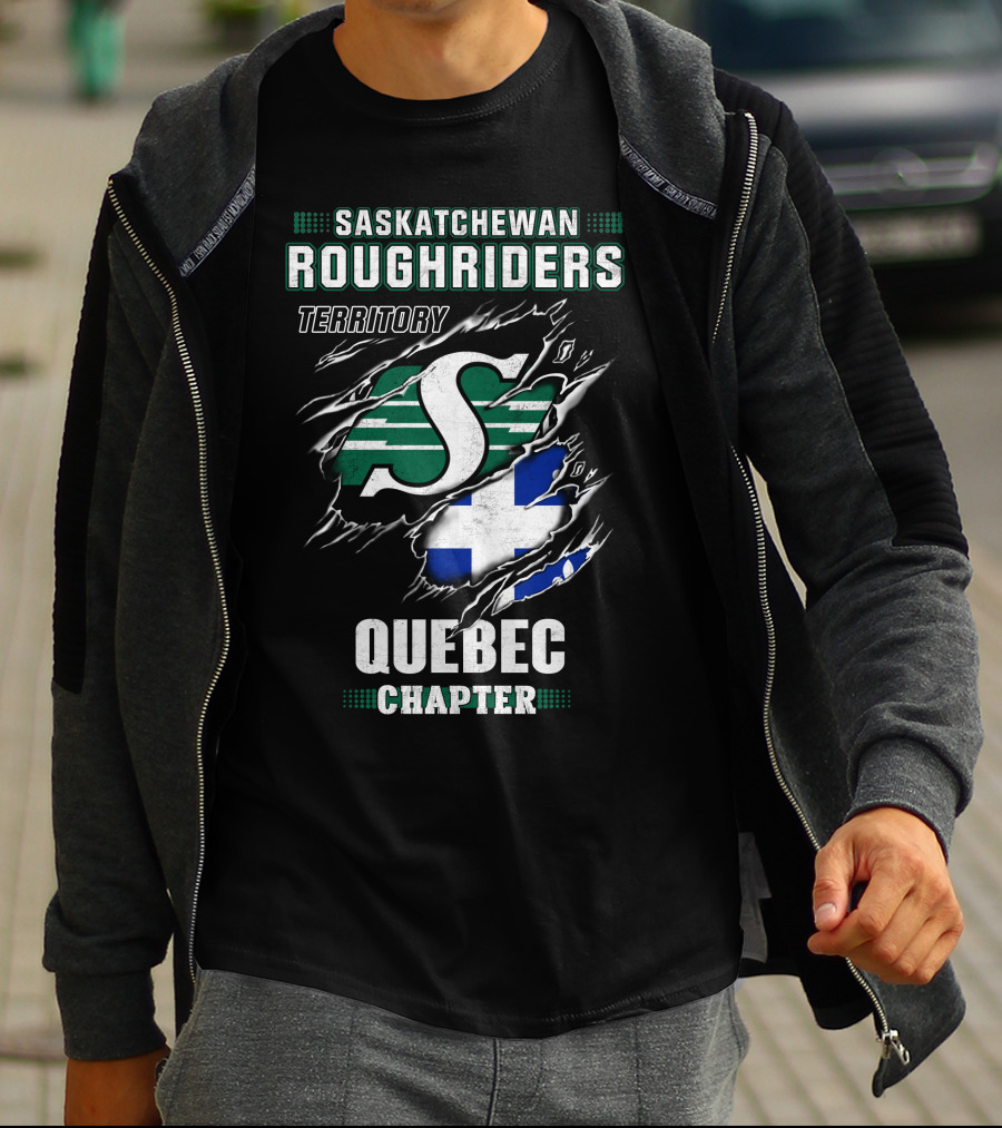 Saskatchewan Roughriders Territory Quebec Chapter T-Shirt