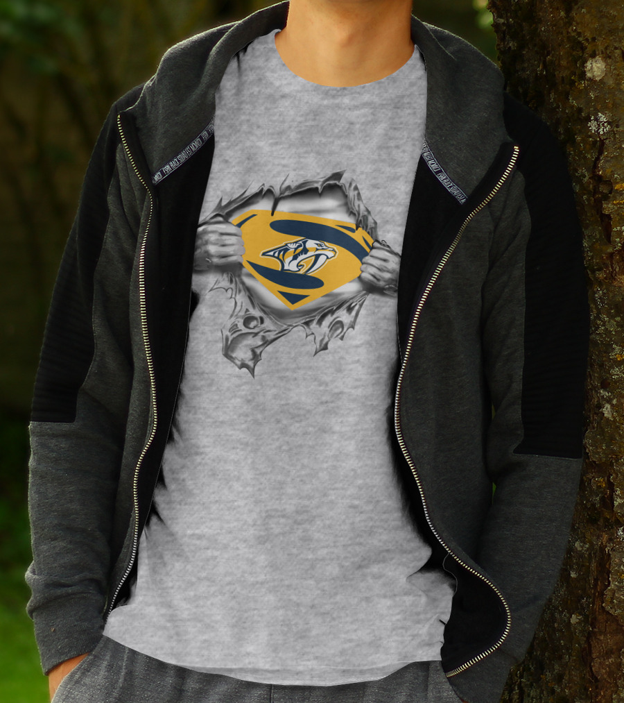 Nashville Predators Superman Shield T-Shirt