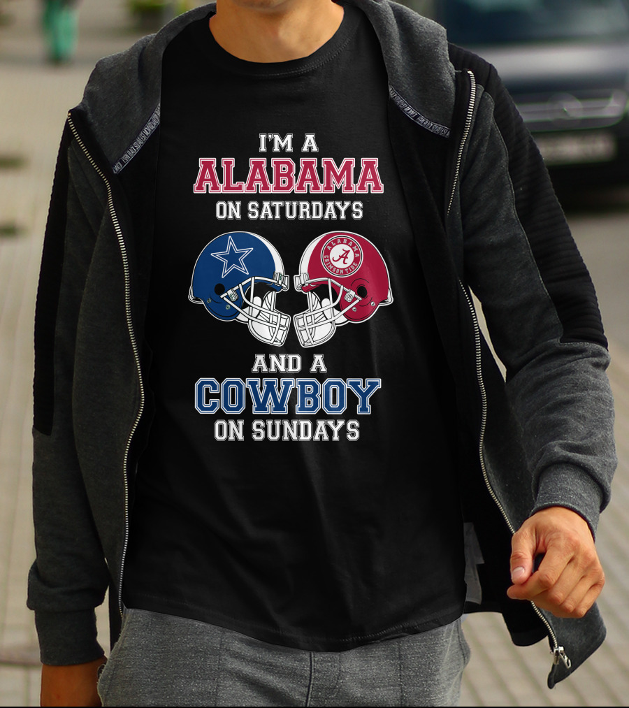 I'm A Alabama On Saturdays And A Cowboy On Sundays T-Shirt