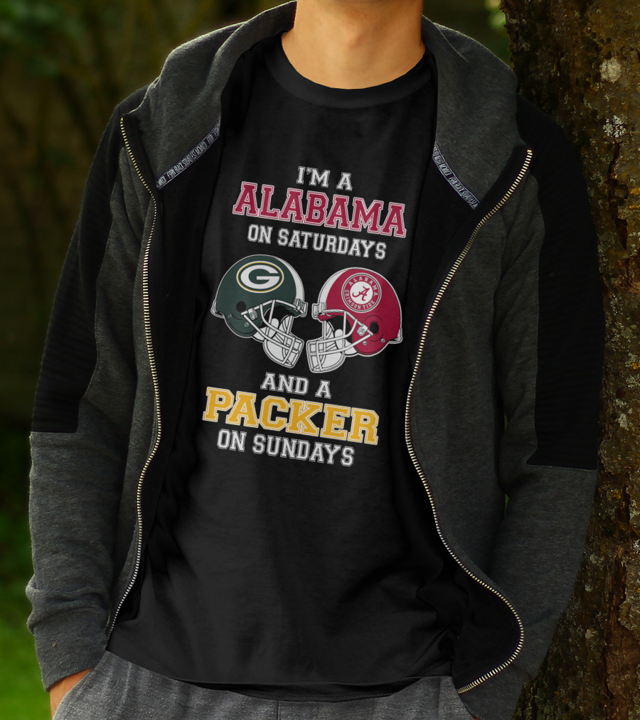 I'm A Alabama On Saturdays And A Packer On Sundays T-Shirt