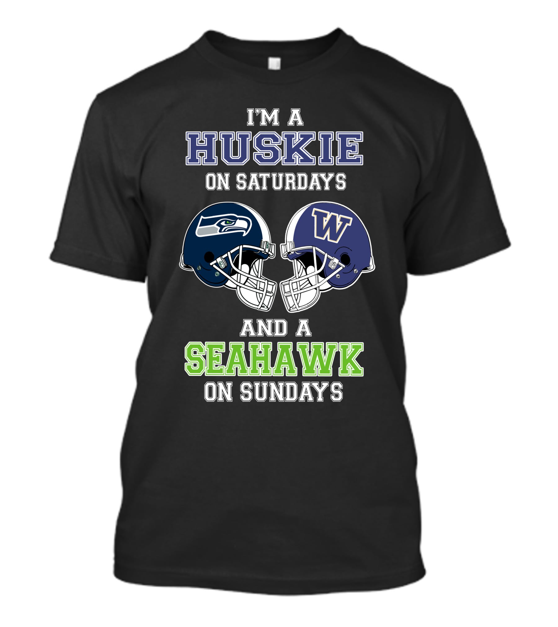 I'm A Huskie On Saturdays And A Seahawk On Sundays T-Shirt