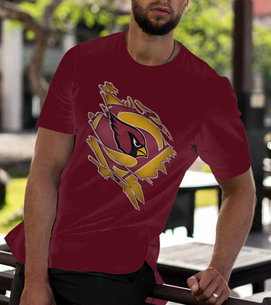 Arizona Cardinals Superman Logo Mashup T-Shirt