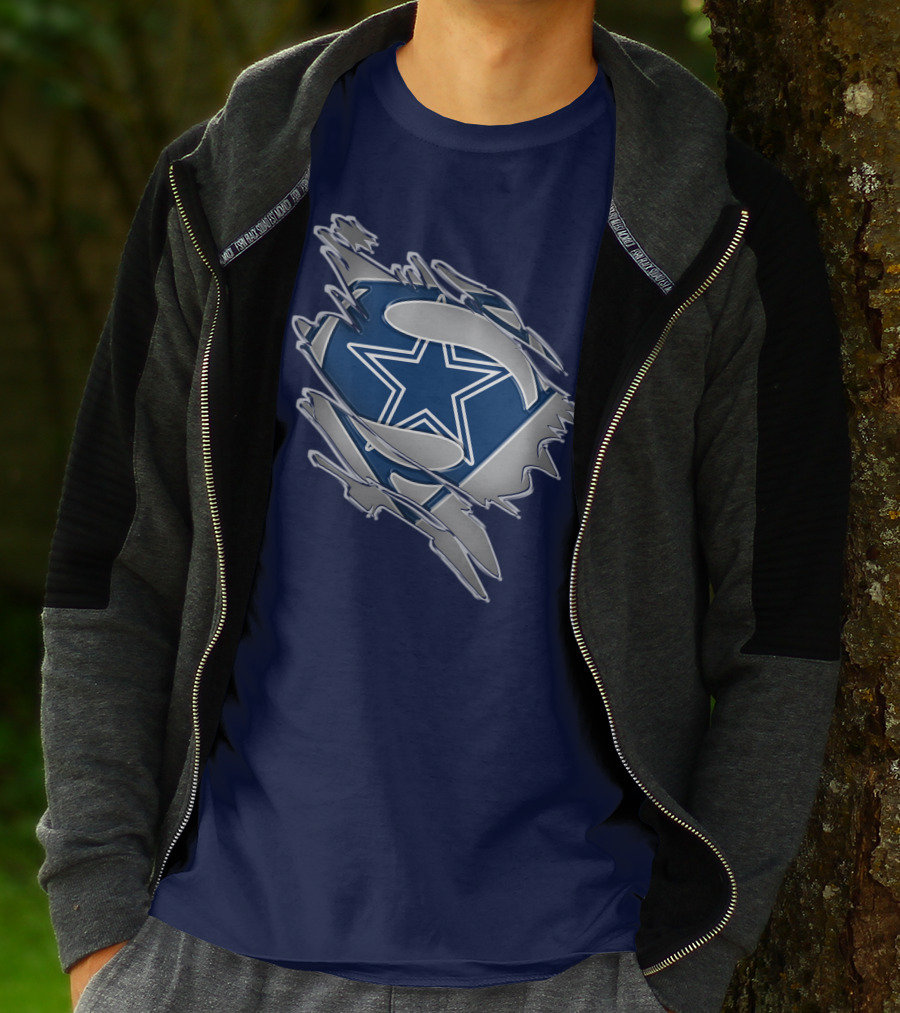 Cowboys Super Man Star T-Shirt
