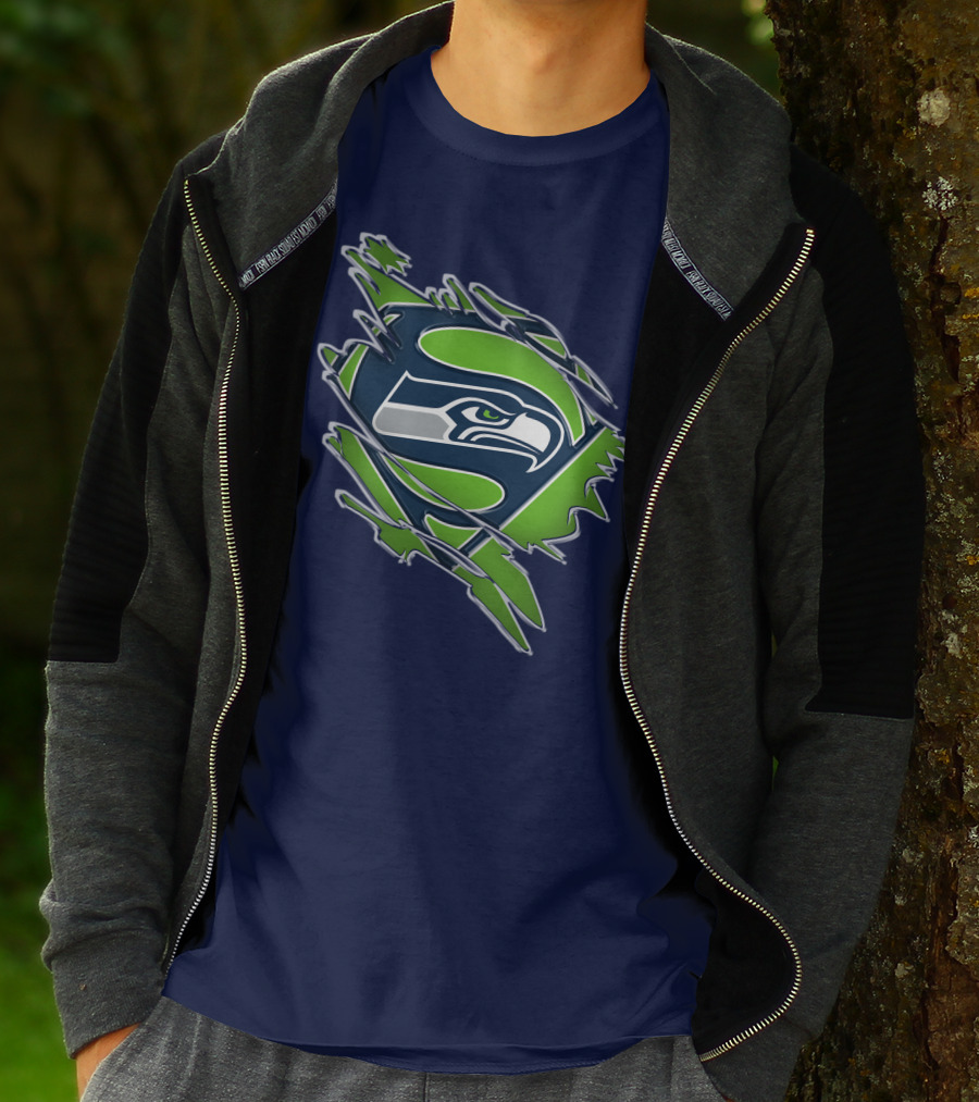 Seahawks Super Logo Emblem T-Shirt