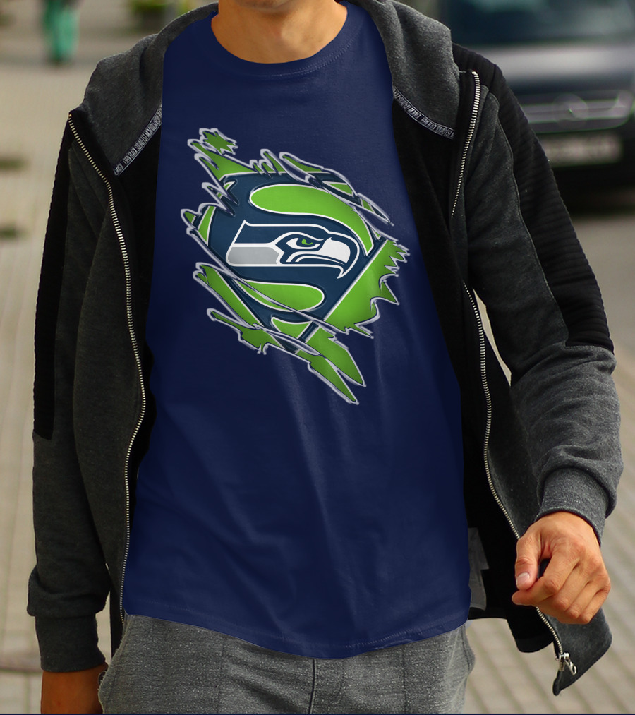 Seahawks Super Logo Emblem T-Shirt