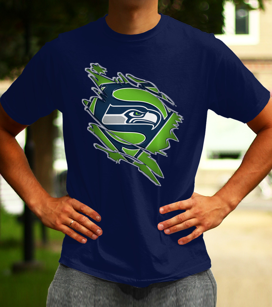 Seahawks Super Logo Emblem T-Shirt