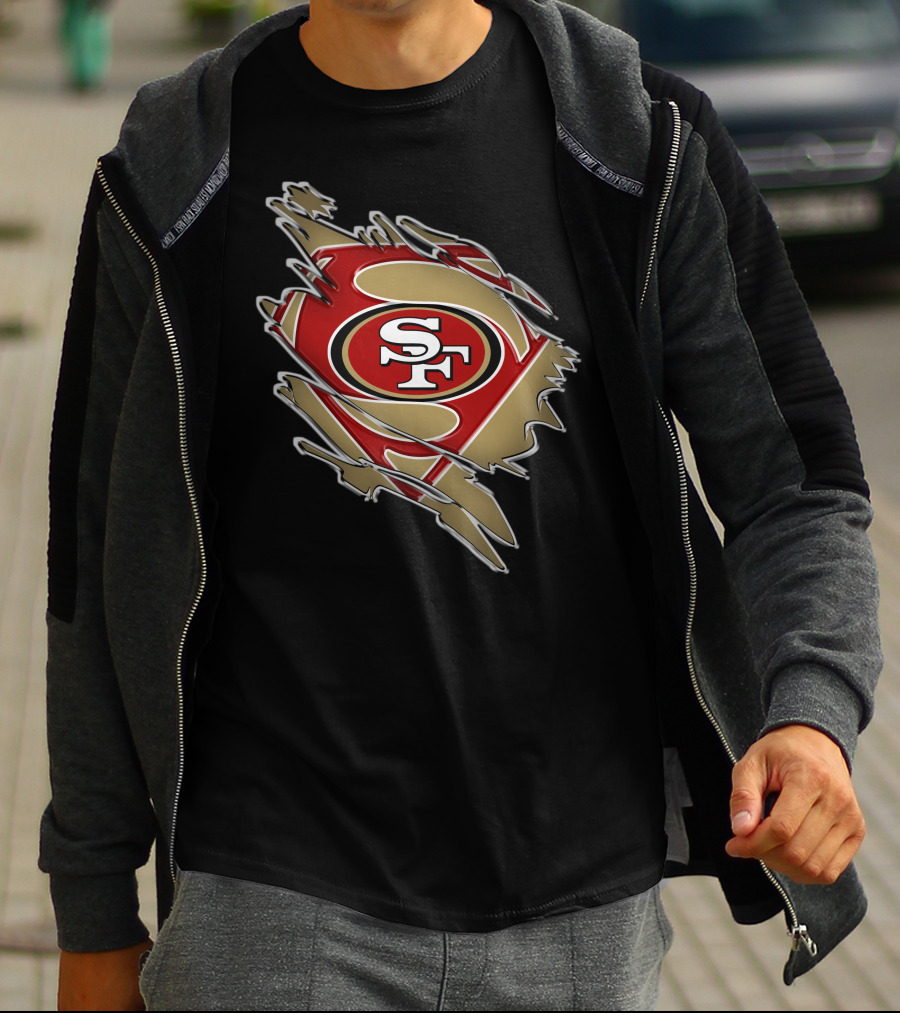 49ers Sf Superman Shield T-Shirt