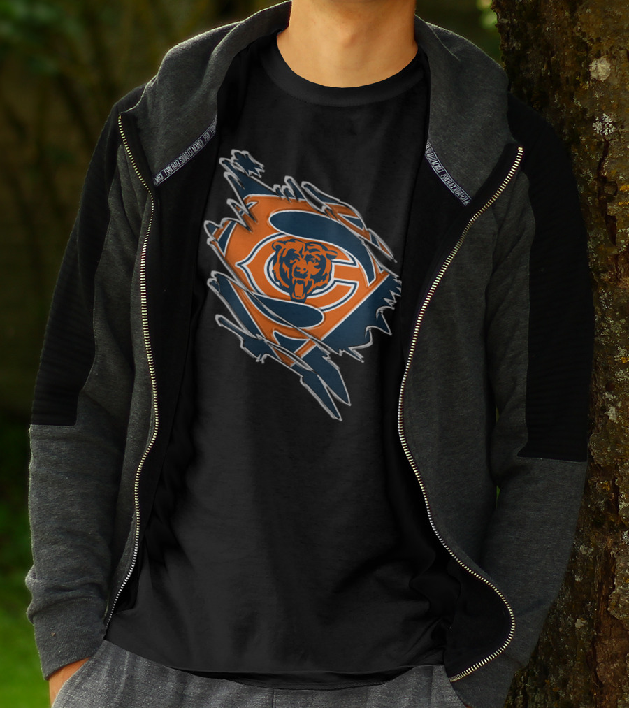 Chicago Bears Superman Logo Mashup T-Shirt