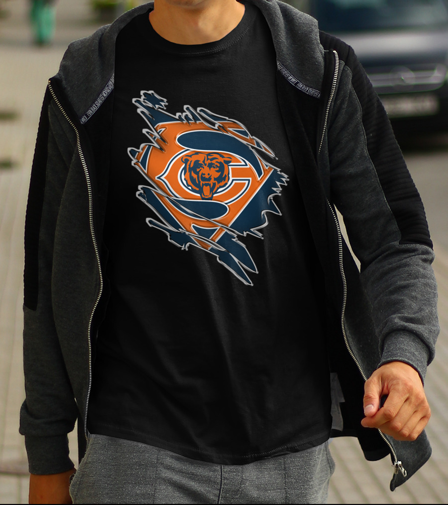 Chicago Bears Superman Logo Mashup T-Shirt