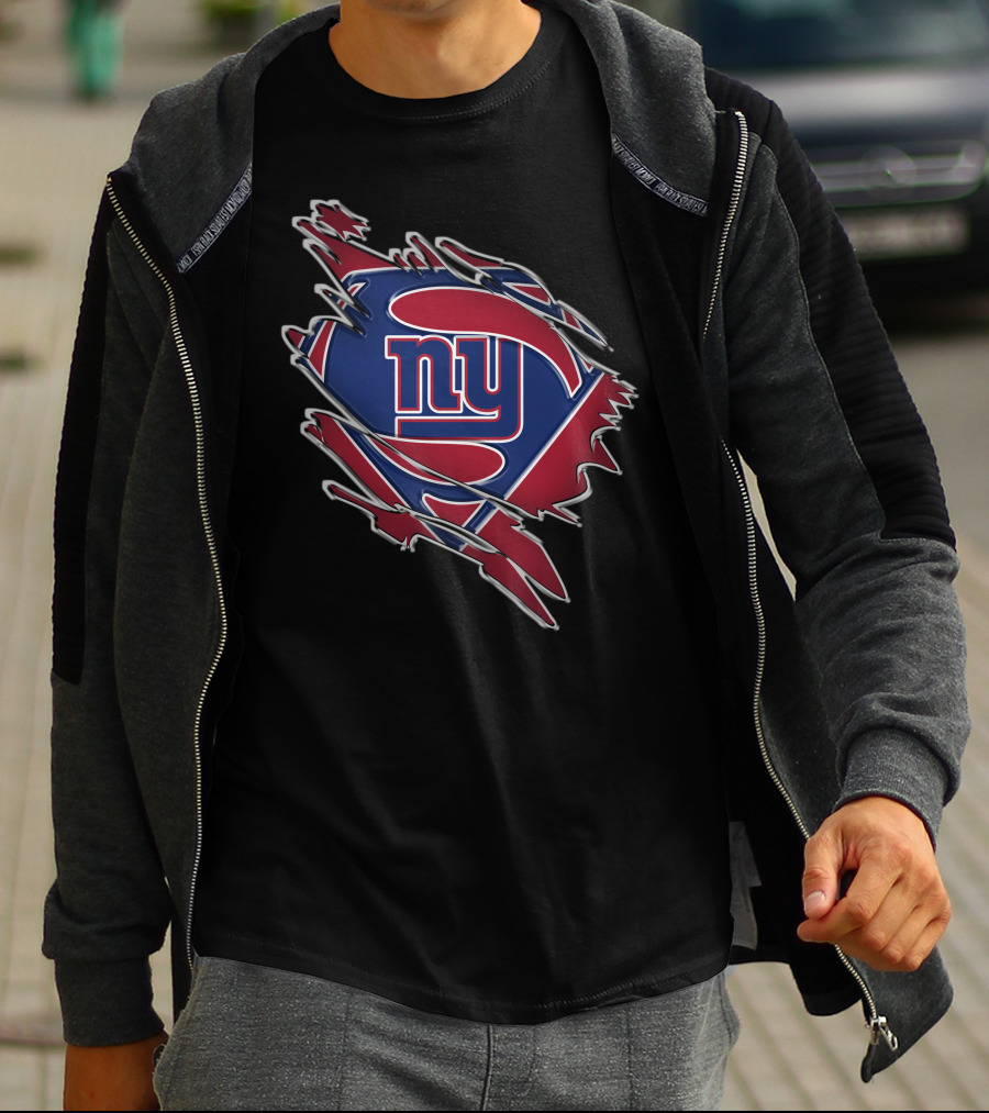 NY Giants Superman Logo Mashup T-Shirt