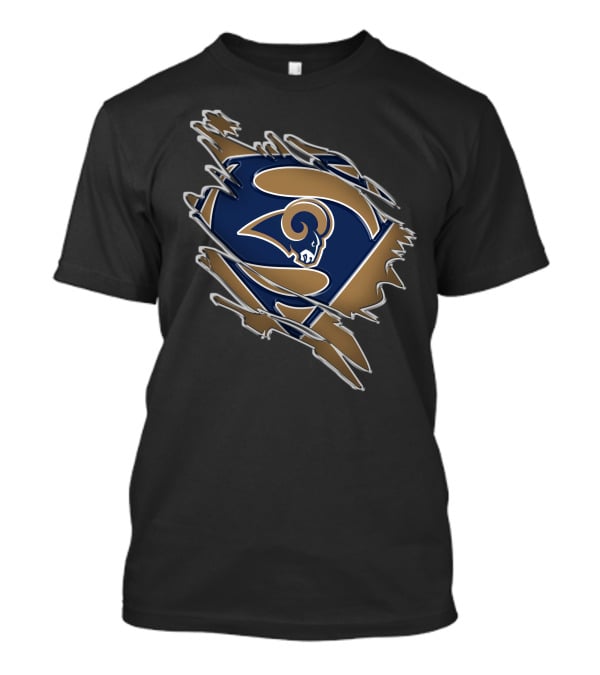 Rams Super Logo Superman Emblem T-Shirt