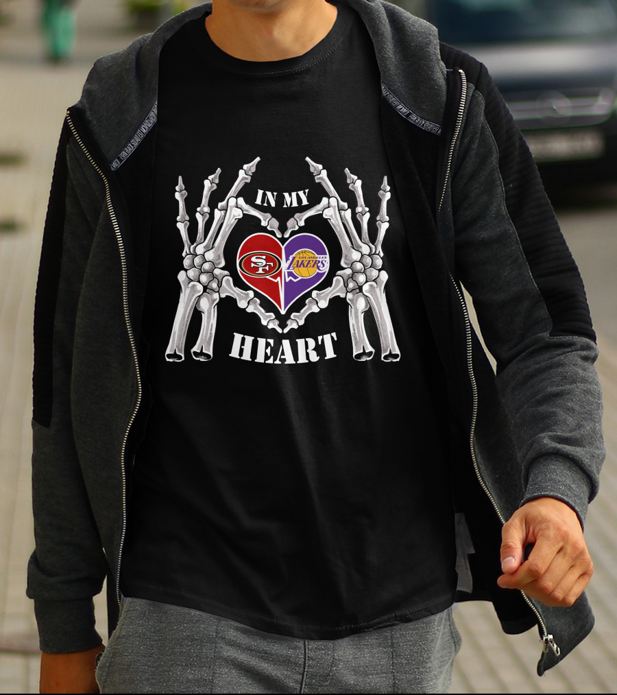 In My Heart 49ers Lakers Halloween T-Shirt